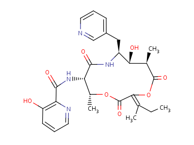 吡啶霉素結(jié)構(gòu)式,18791-21-4結(jié)構(gòu)式