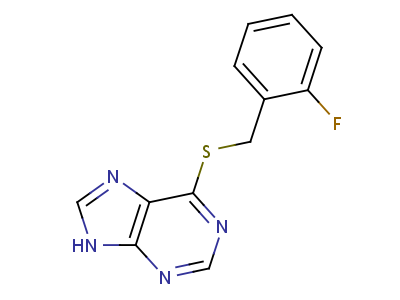 6-((O-fluorobenzyl)thio)purine Structure,3798-86-5Structure