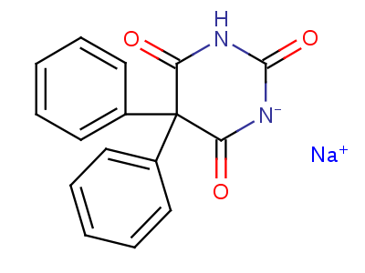 5,5-Diphenyl-2-sodiooxy-4,6(1h,5h)-pyrimidinedione Structure,64038-07-9Structure