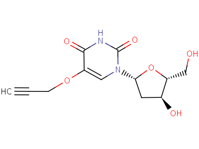 (9CI)-2-脫氧-5-(2-丙炔氧基)-尿苷結(jié)構(gòu)式,65367-85-3結(jié)構(gòu)式