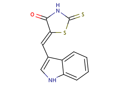 (5Z)-5-(1H-吲哚-3-基亞甲基)-2-磺酰基-噻唑啉-4-酮結(jié)構(gòu)式,73855-59-1結(jié)構(gòu)式