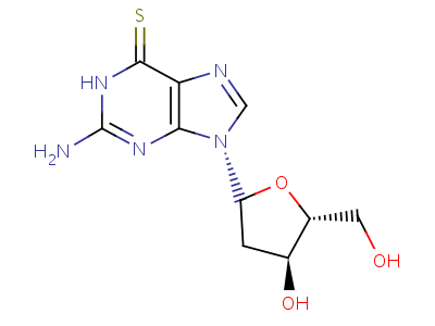 2-Deoxy-6-thio guanosine Structure,789-61-7Structure