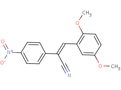 3-(2,5-Dimethoxyphenyl)-2-(4-(hydroxy(oxido)amino)phenyl)acrylonitrile Structure,80777-97-5Structure