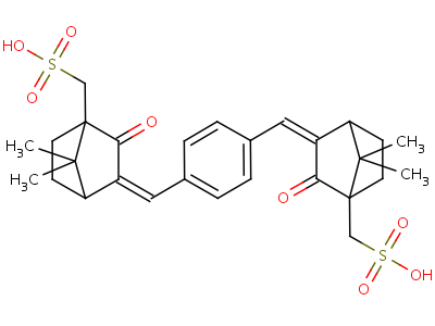 Terephthalylidene dicamphor sulfonic acid Structure,90457-82-2Structure