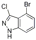 1H-Indazole, 4-bromo-3-chloro- Structure,1000343-46-3Structure