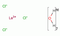 Lanthanum(iii) chloride heptahydrate,reacton Structure,10025-84-0Structure