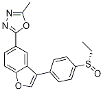 (S)-5-甲基-2-[3-[4-(乙基亞磺酰基)苯基]苯并呋喃-5-基]-1,3,4-噁二唑結(jié)構(gòu)式_1005203-17-7結(jié)構(gòu)式