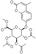 4-​甲基-​2-​氧代-​2H-​1-​苯并吡喃-​7-​基-beta-​D-​吡喃葡糖苷酸甲酯2,3,4-三乙酸酯結(jié)構(gòu)式_101014-65-7結(jié)構(gòu)式