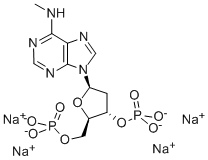 Diammonium 9-[2-deoxy-3,5-bis-o-(hydroxyphosphinato)pentofuranosyl]-n-methyl-9h-purin-6-amine Structure,101204-49-3Structure