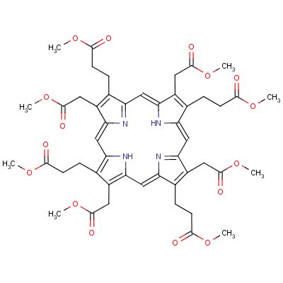 尿卟啉I八甲基酯結(jié)構(gòu)式_10170-03-3結(jié)構(gòu)式