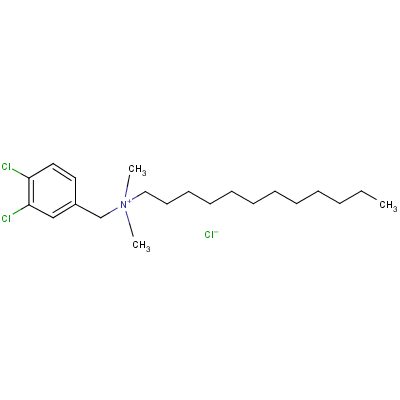 (3,4-Dichlorophenyl)methyl-dodecyl-dimethylazanium chloride Structure,102-30-7Structure