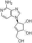 (1S,2r,5r)-5-(4-氨基-1H-咪唑并[4,5-c]吡啶-1-基)-3-(羥基甲基)-3-環(huán)戊烯-1,2-二醇結(jié)構(gòu)式_102052-95-9結(jié)構(gòu)式