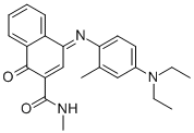 4-[[4-(Diethylamino)-2-methylphenyl]imino]- 1,4-dihydro-N-methyl-1-oxo-2-Naphthalenecarboxamide Structure,102187-53-1Structure