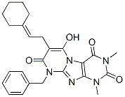 7-(2-環(huán)己基乙基)-6-羥基-1,3-二甲基-9-(苯基甲基)-嘧啶并[2,1-f]嘌呤-2,4,8(1h,3h,9h)-三酮結(jié)構(gòu)式_102212-72-6結(jié)構(gòu)式