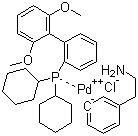 氯(2-二環(huán)己基膦基-2,6-二甲氧基-1,1-聯(lián)苯基)[2-(2-氨基乙基苯基)]鈀(II)-甲基-叔丁基醚加合物結構式_1028206-58-7結構式