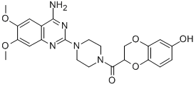 [4-(4-Amino-6,7-dimethoxyquinazolin-2-yl)piperazin-1-yl]-(7-hydroxy-2,3-dihydro-1,4-benzodioxin-2-yl)methanone Structure,102932-29-6Structure