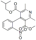 Isobutyl methyl 2,6-dimethyl-4-(2-nitrophenyl)-3,5-pyridinedicarboxylate Structure,103026-83-1Structure