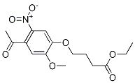 4-(4-Acetyl-2-methoxy-5-nitrophenoxy)-butanoic acid ethyl ester Structure,1031702-80-3Structure