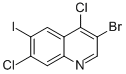 3-溴-4,7-二氯-6-碘-喹啉結(jié)構(gòu)式_1032816-46-8結(jié)構(gòu)式