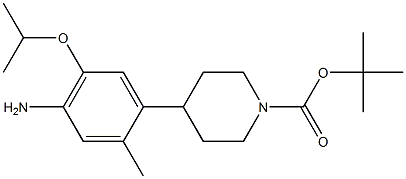 Tert-butyl 4-(4-amino-5-isopropoxy-2-methylphenyl)piperidine-1-carboxylate Structure,1032903-63-1Structure