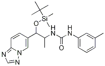 1-(1-([1,2,4]噻唑并[1,5-a]吡啶-6-基)-1-((叔丁基二甲基甲硅烷基)氧基)丙烷-2-基)-3-(間甲苯)脲結(jié)構(gòu)式_1043907-98-7結(jié)構(gòu)式