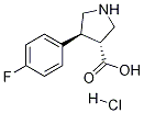 (+/-)-Trans-4-(4-fluorophenyl)pyrrolidine-3-carboxylic acid hydrochloride Structure,1049727-56-1Structure