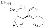 (+/-)-Trans-4-(1-naphthyl)pyrrolidine-3-carboxylic acid hydrochloride Structure,1049734-07-7Structure