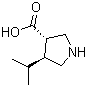 (3S,4s)-4-isopropylpyrrolidine-3-carboxylic acid Structure,1049980-59-7Structure