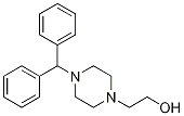 1-Diphenylmethyl-4-(2-hydroxyethyl)piperazine Structure,10527-64-7Structure