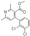 4-(2,3-Dichlorophenyl)-2,6-dimethyl-3-pyridinecarboxylic acid methyl ester Structure,105383-68-4Structure