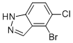 1H-Indazole, 4-bromo-5-chloro- Structure,1056264-74-4Structure