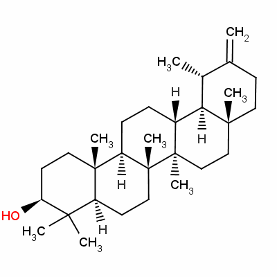 蒲公英甾醇結(jié)構(gòu)式_1059-14-9結(jié)構(gòu)式