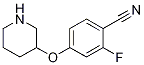 2-Fluoro-4-(piperidin-3-yloxy)-benzonitrile Structure,1063734-68-8Structure