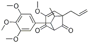 [1S-(6-ENDO,7-EXO)]-3-甲氧基-6-甲基-5-(2-丙烯基)-7-(3,4,5-三甲氧基苯基)二環(huán)[3.2.1]辛-3-烯-2,8-二酮結(jié)構(gòu)式_106894-43-3結(jié)構(gòu)式