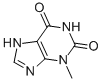 3-甲基黃嘌呤結(jié)構(gòu)式_1076-22-8結(jié)構(gòu)式