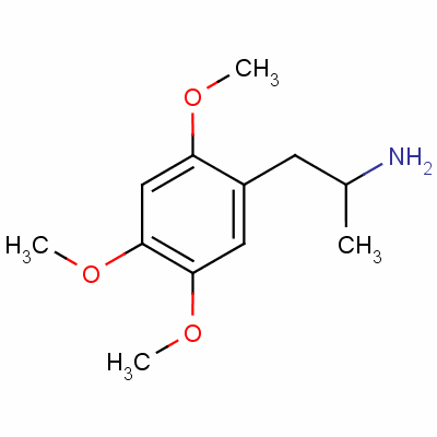 2,4,5-TrimethoxyamphetamineStructure,1083-09-6Structure 2,4,5-Trimethoxyamphetamine Structure,1083-09-6Structure