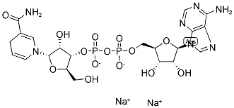 二鈉;[[(2S,3R,4S,5S)-5-(6-氨基嘌呤-9-基)-3,4-二羥基-四氫呋喃-2-基]甲氧基-氧代-磷酰][(2R,3S,4R,5S)-5-(3-氨基甲酰-4H-吡啶-1-基)-3,4-二羥基-四氫呋喃-2-基]甲基磷酸酯結(jié)構(gòu)式_108321-31-9結(jié)構(gòu)式