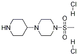 1-(Methylsulfonyl)-4-(piperidin-4-yl)piperazine (dihydrochloride) Structure,1089282-83-6Structure