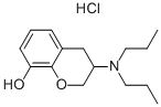 2H-1-Benzopyran-8-ol, 3-(dipropylamino)-3,4-dihydro-, hydrochloride Structure,109140-45-6Structure