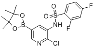 n-[2-氯-5-(4,4,5,5-四甲基-1,3,2-二噁硼烷-2-基)-3-吡啶]-2,4-二氟-苯磺酰胺結(jié)構(gòu)式_1093819-56-7結(jié)構(gòu)式