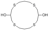 1,5,9,13-Tetrathiacyclohexadecane-3,11-diol Structure,109909-33-3Structure