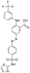 (9ci)-5-[[4-[(2-噻唑氨基)磺?；鵠苯基]氮雜]-2-[[3-(三氟甲基)苯基]氨基]-苯甲酸結構式_110679-68-0結構式