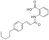 2-[3-(4-Pentylphenyl)prop-2-enoylamino]benzoic acid Structure,110683-10-8Structure