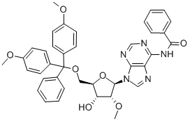 N-(9-((2r,3r,4r,5r)-5-((雙(4-甲氧基苯基)(苯基)甲氧基)甲基)-4-羥基-3-甲氧基四氫呋喃-2-基)-9h-嘌呤-6-基)苯甲酰胺結(jié)構(gòu)式_110764-72-2結(jié)構(gòu)式