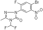 2-(4-溴-2-氟-5-硝基苯基)-4-(二氟甲基)-2,4-二氫-5-甲基-3H-1,2,4-噻唑-3-酮結(jié)構(gòu)式_111992-11-1結(jié)構(gòu)式