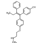 4-[(1E)-1-{4-[2-(methylamino)ethoxy]phenyl}-2-phenyl-1-buten-1-yl]phenol Structure,112093-28-4Structure