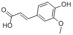 4-Hydroxy-3-methoxycinnamic acid Structure,1135-24-6Structure