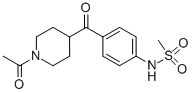 N-[4-[(1-acetyl-4-piperidinyl)carbonyl]phenyl]methanesulfonamide Structure,113558-94-4Structure