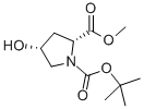 (2R,4R)-4-Hydroxypyrrolidine-1,2-dicarboxylic acid 1-tert-butyl ester 2-methyl ester Structure,114676-69-6Structure