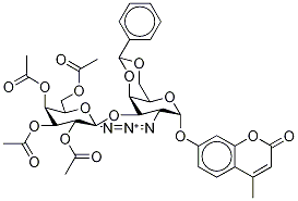 4-甲基傘形酮2-疊氮基-2-脫氧-3-O-(四-O-乙?；?beta-D-吡喃半乳糖基)-4,6-O-苯基亞甲基-alpha-D-吡喃半乳糖苷結(jié)構(gòu)式_1147438-61-6結(jié)構(gòu)式